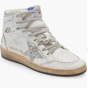 Authentic Golden Goose Sky-Star size 39 EU white with silver